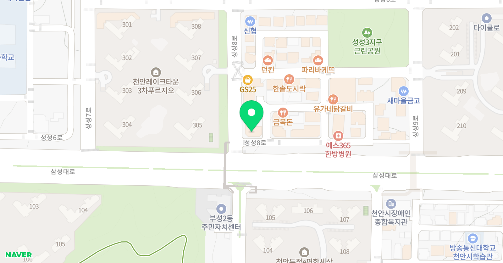 바른 학원 위치