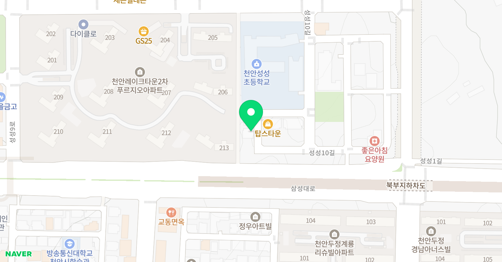 단 태권도 위치
