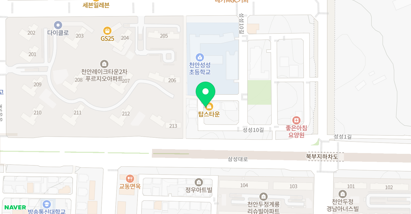 책나무성성 독서논술학원 위치