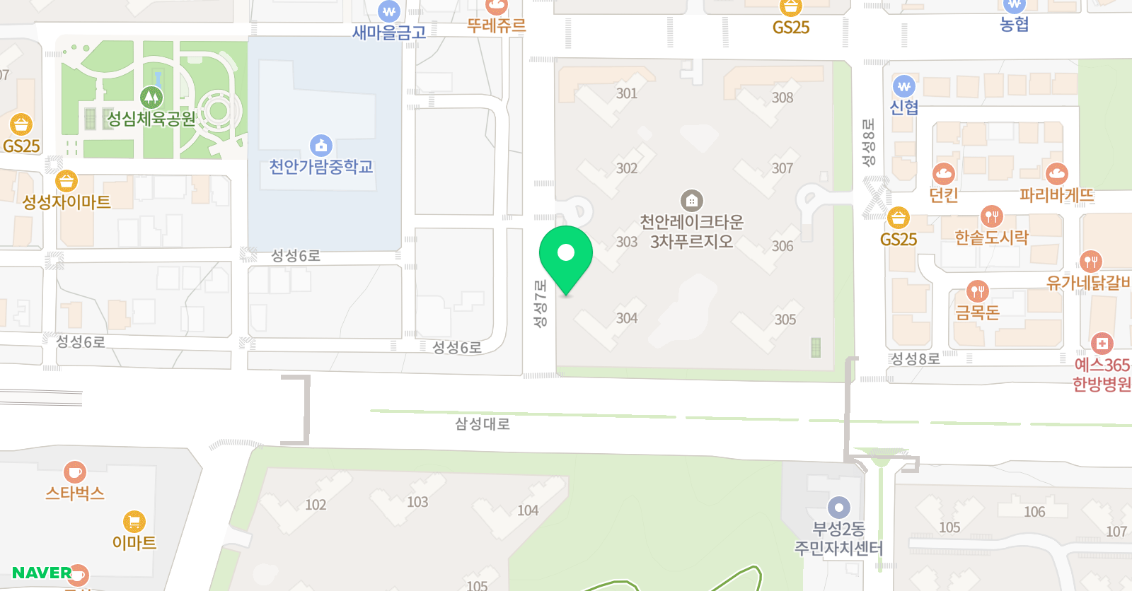 한우리 독서토론논술 천안서북가람초독서교실 위치