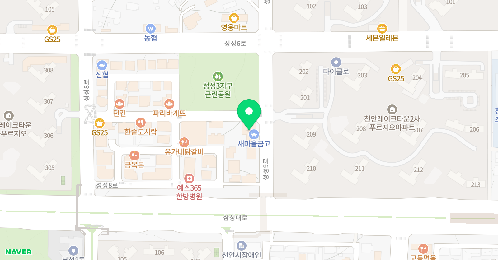 리드인 독서논술 성성글샘학원 위치