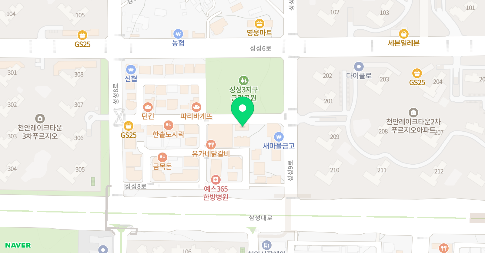 EiE 고려대 어학원 천안성성캠퍼스 위치
