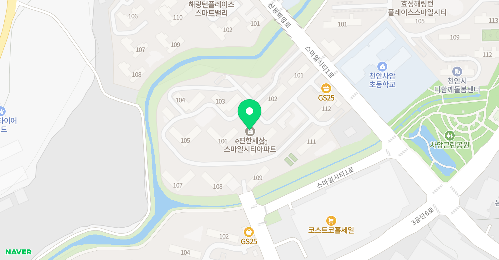 영렘브란트 천안차암 클래스 위치