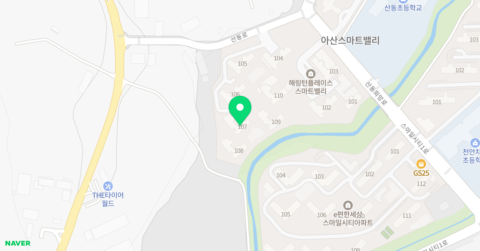 아소비 아산 음봉효성점 위치