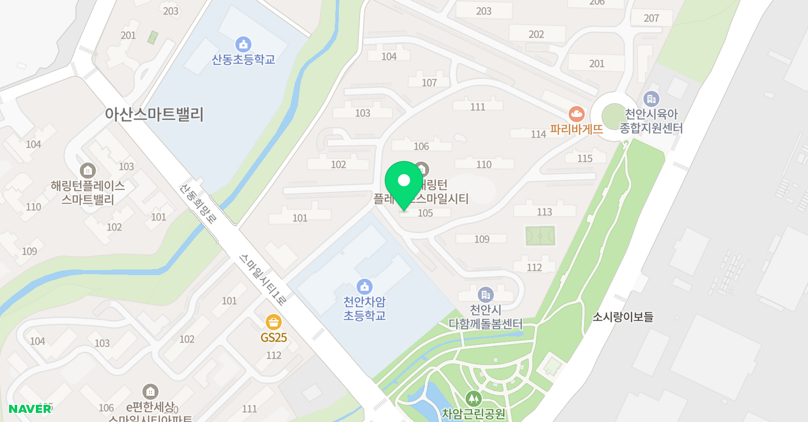 놀작 마이아트 놀작초록숲앳홈 위치
