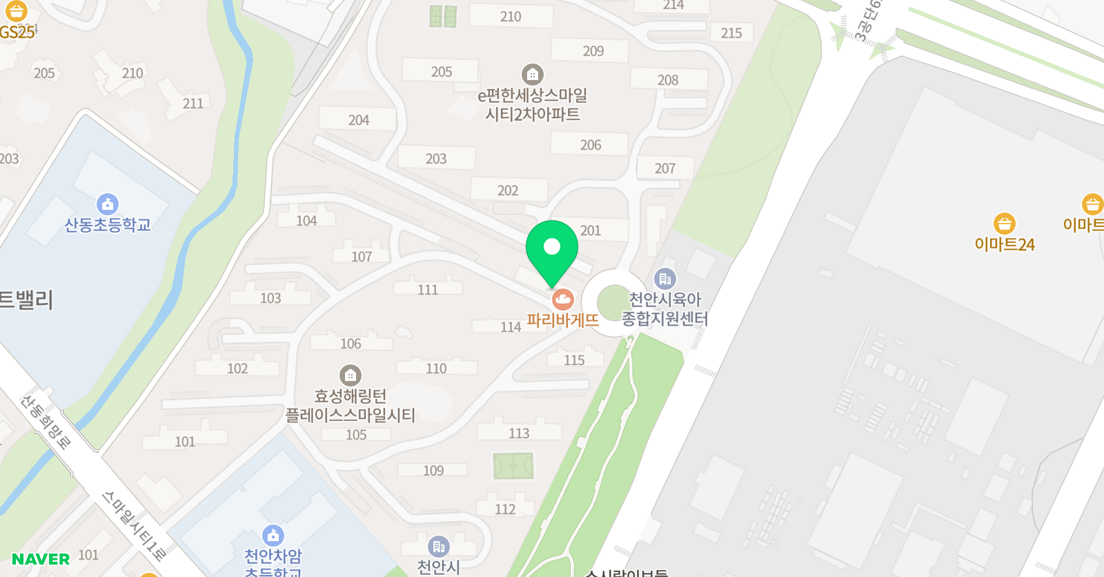 스마일 실용음악학원 위치