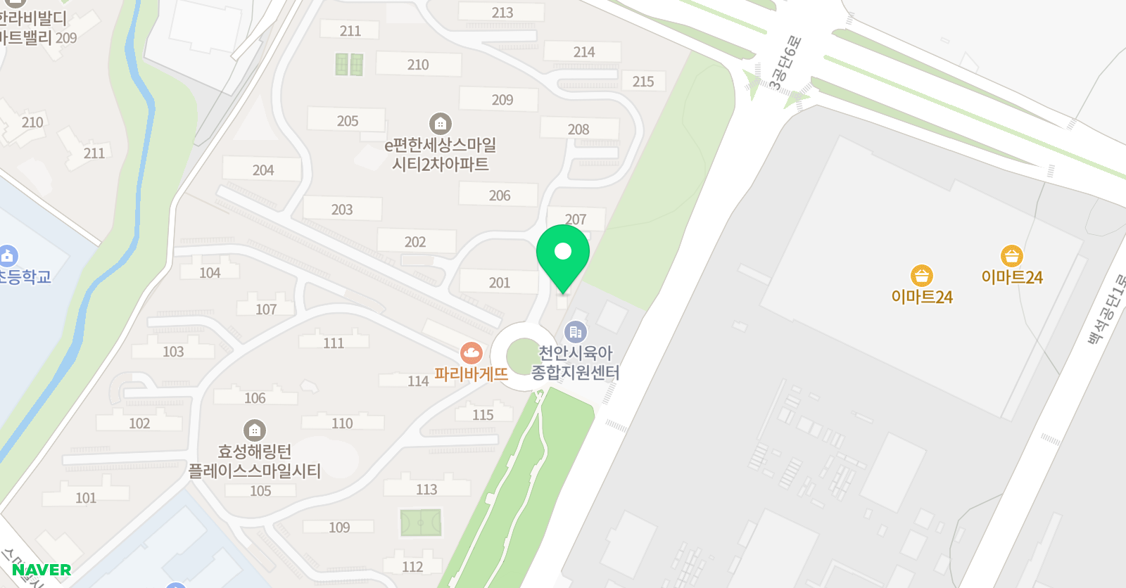 꾸미아트 미술학원 차암원 위치