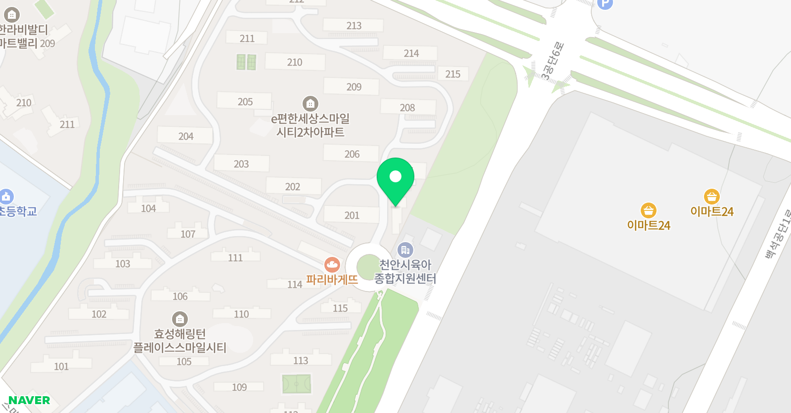 스타청호 태권도 위치
