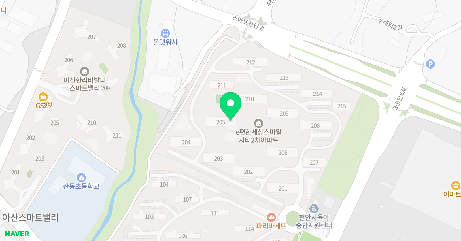 웅진씽크빅 백석차암대림1차 공부방 위치