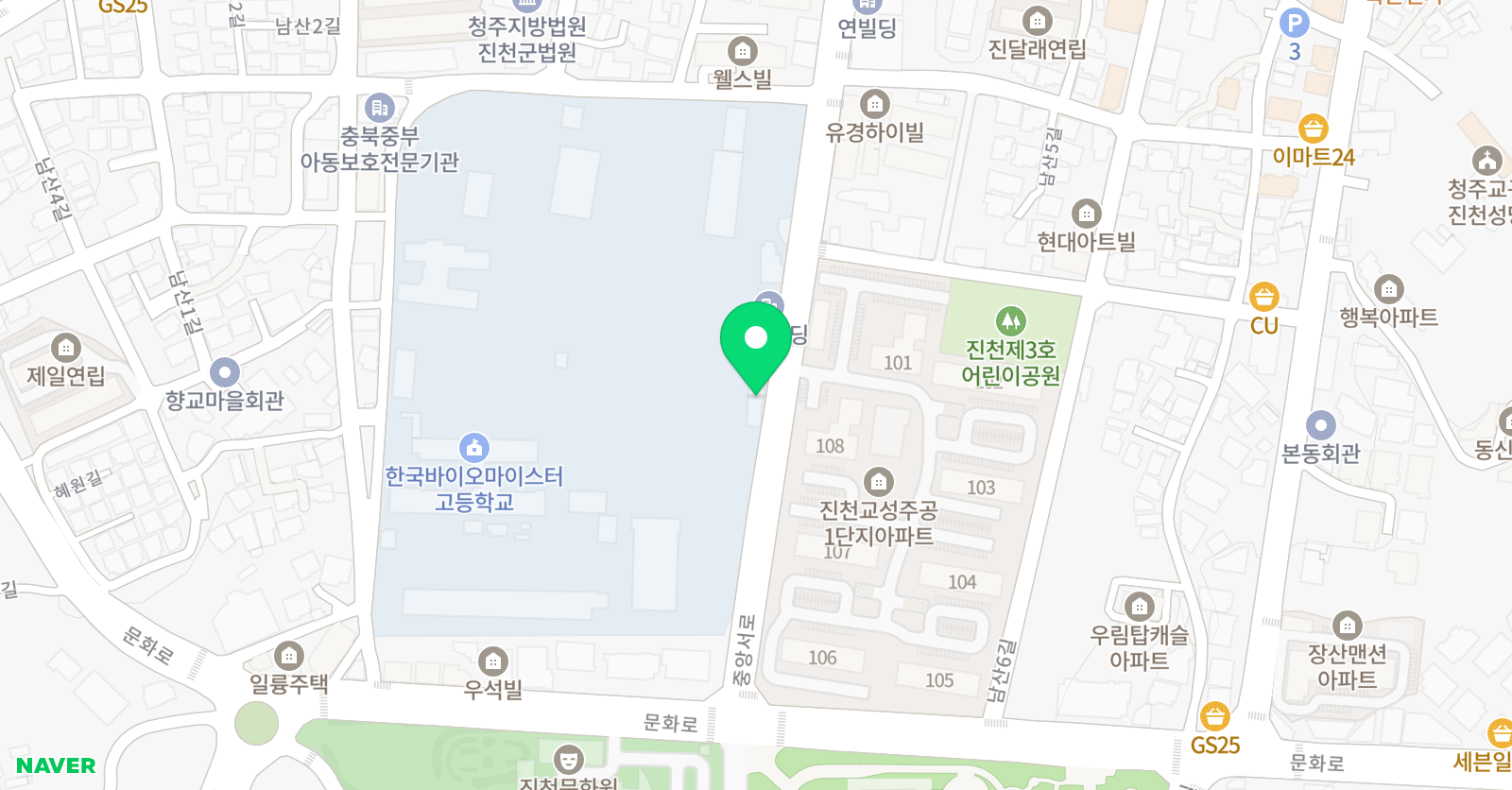 윌그로우 어학원 진천캠퍼스 위치