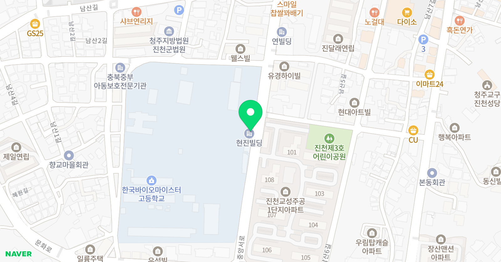 개념원리 수학전문학원 진천캠퍼스 위치