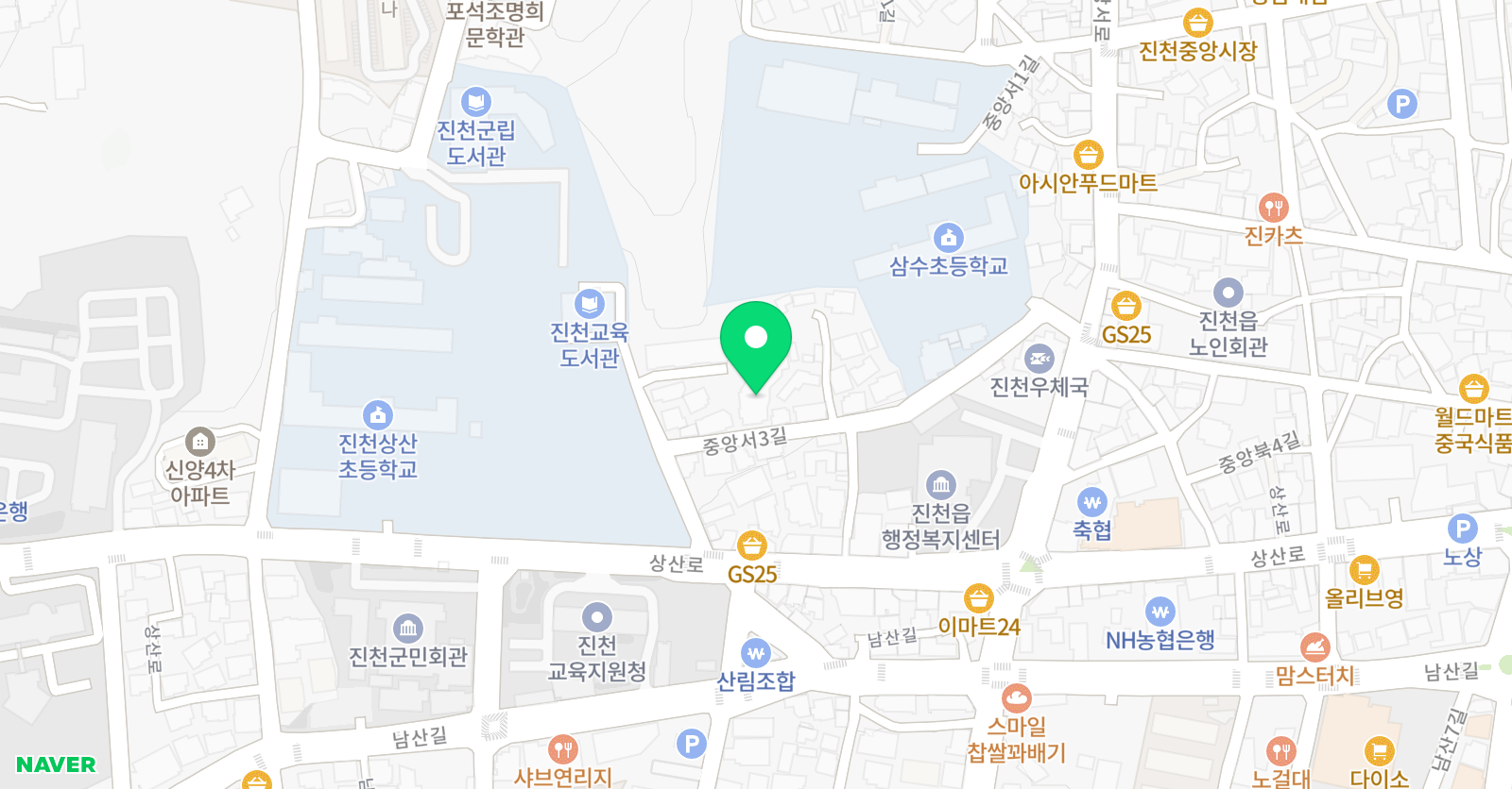 바른아이들 학원 위치