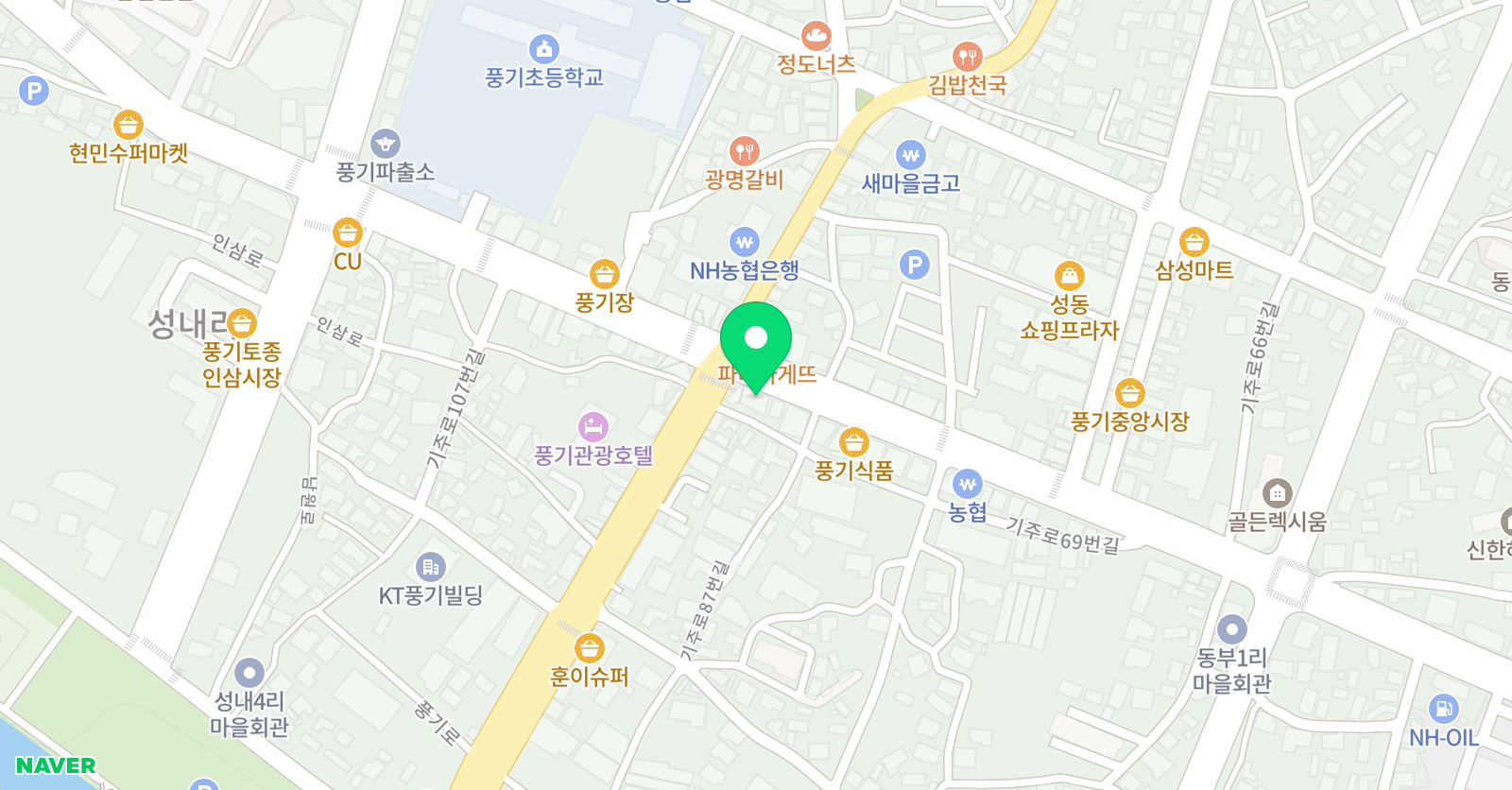 뮤즈 실용음악학원 위치