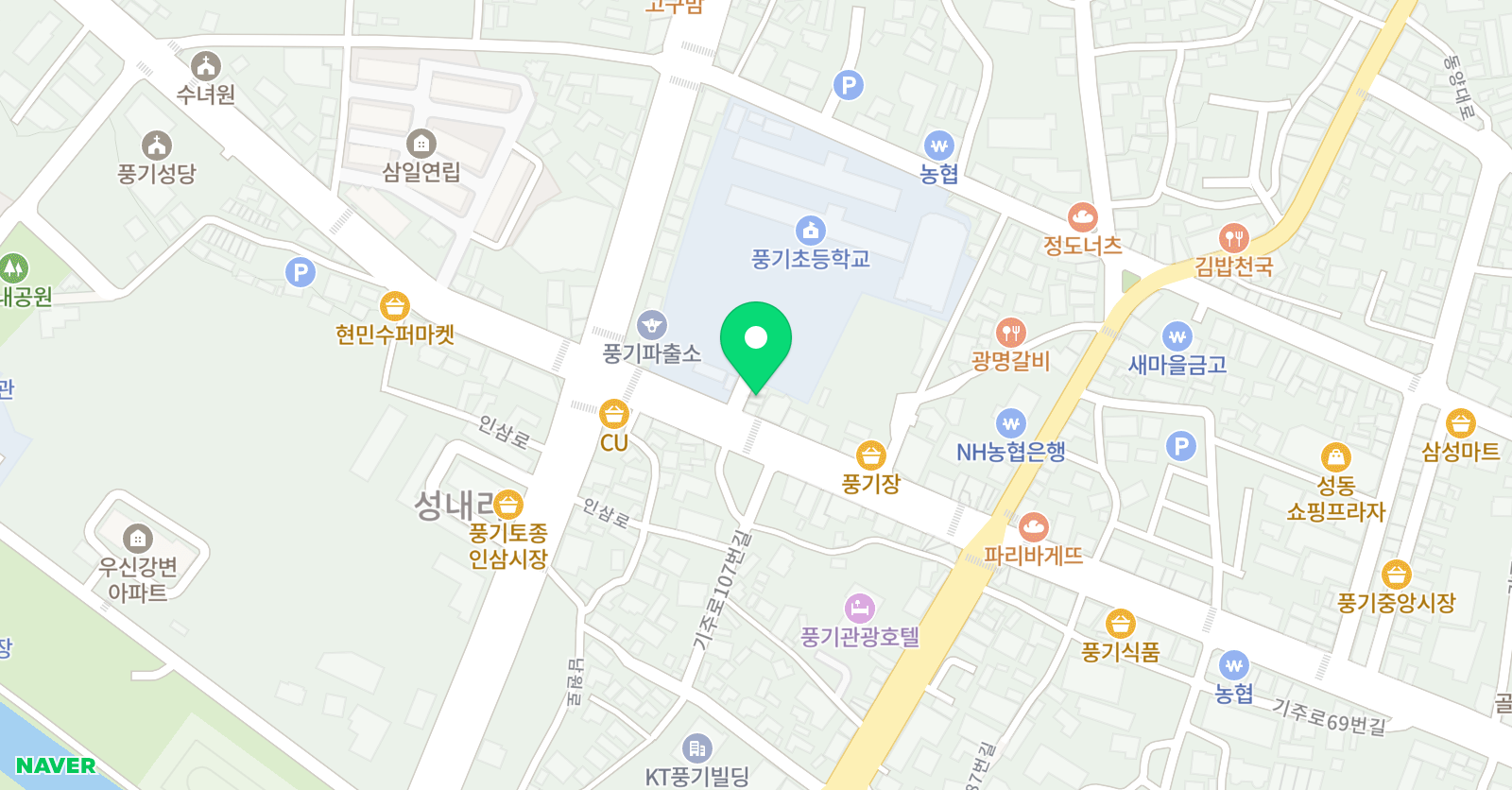이해 법수학학원 위치