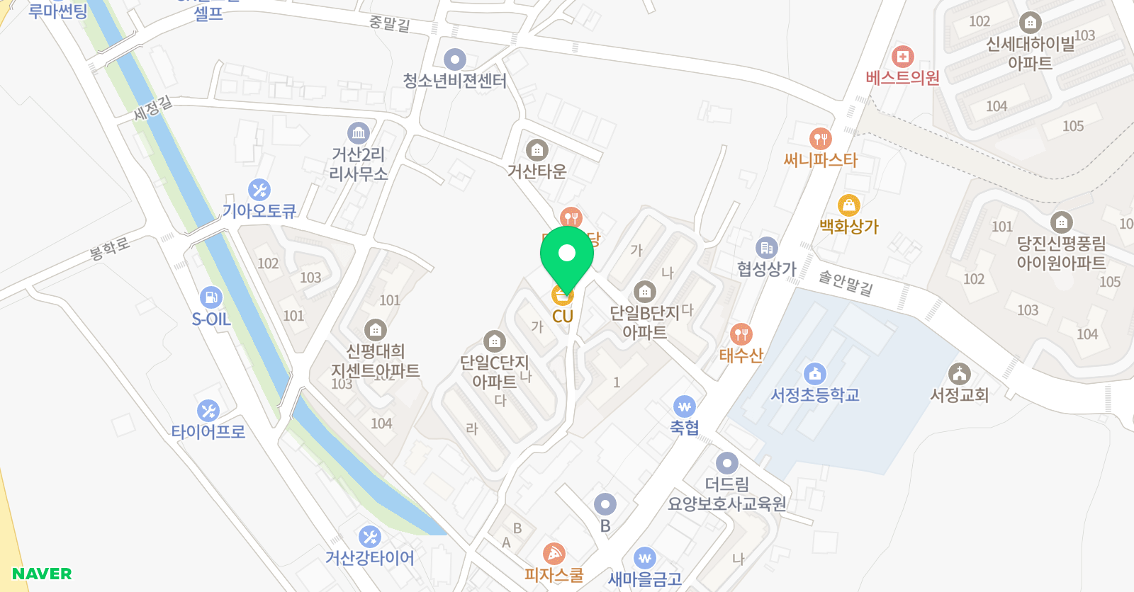 빨간펜 수학의달인 당진아이비점 위치
