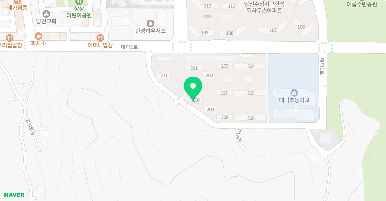 기탄사고력교실 당진동부센트레빌2차점 위치