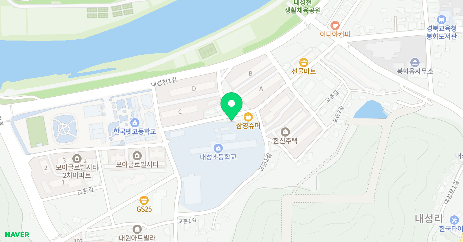 은경쌤 보습학원 위치