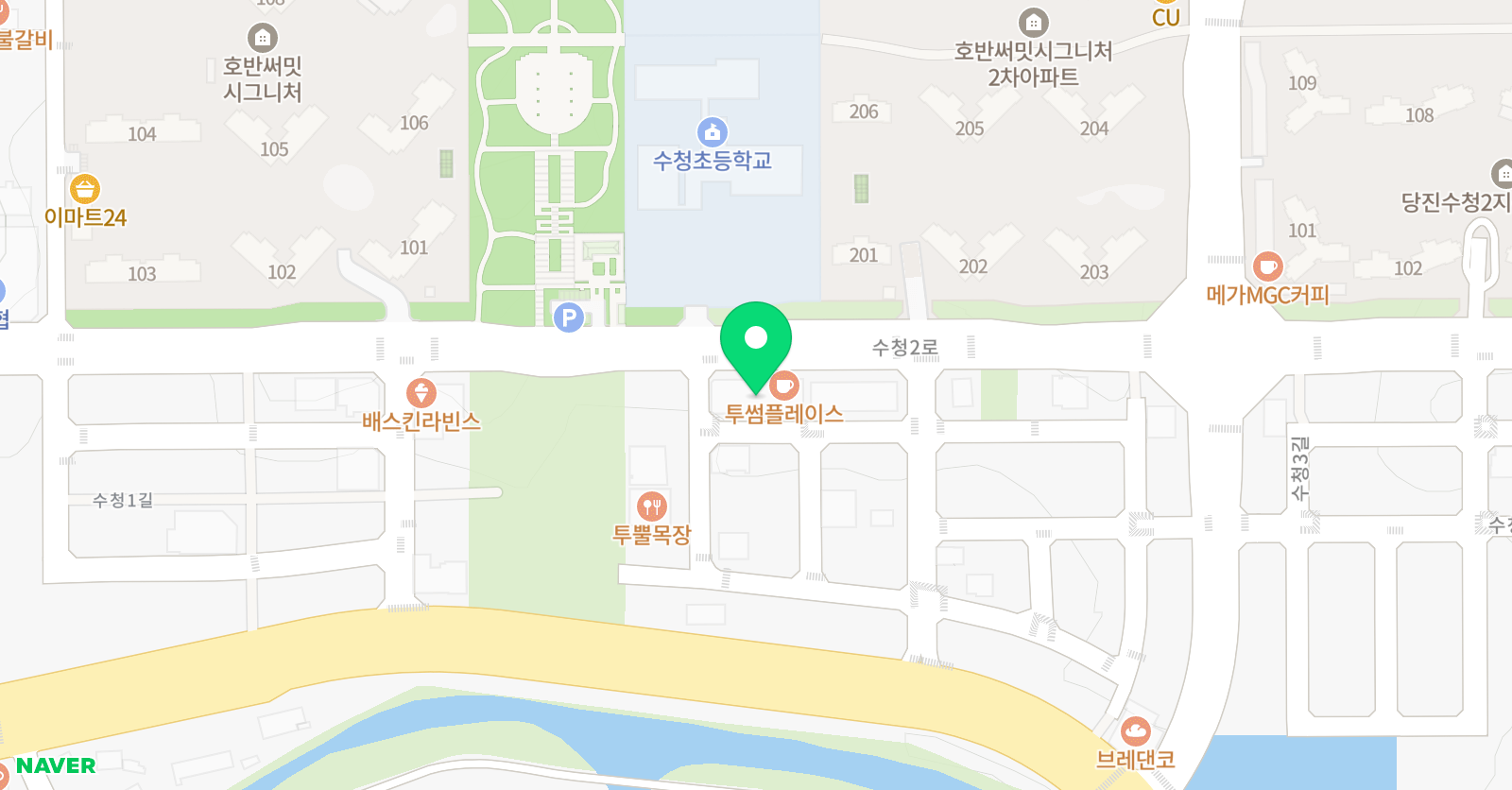 뿌리깊은나무숲학원 위치