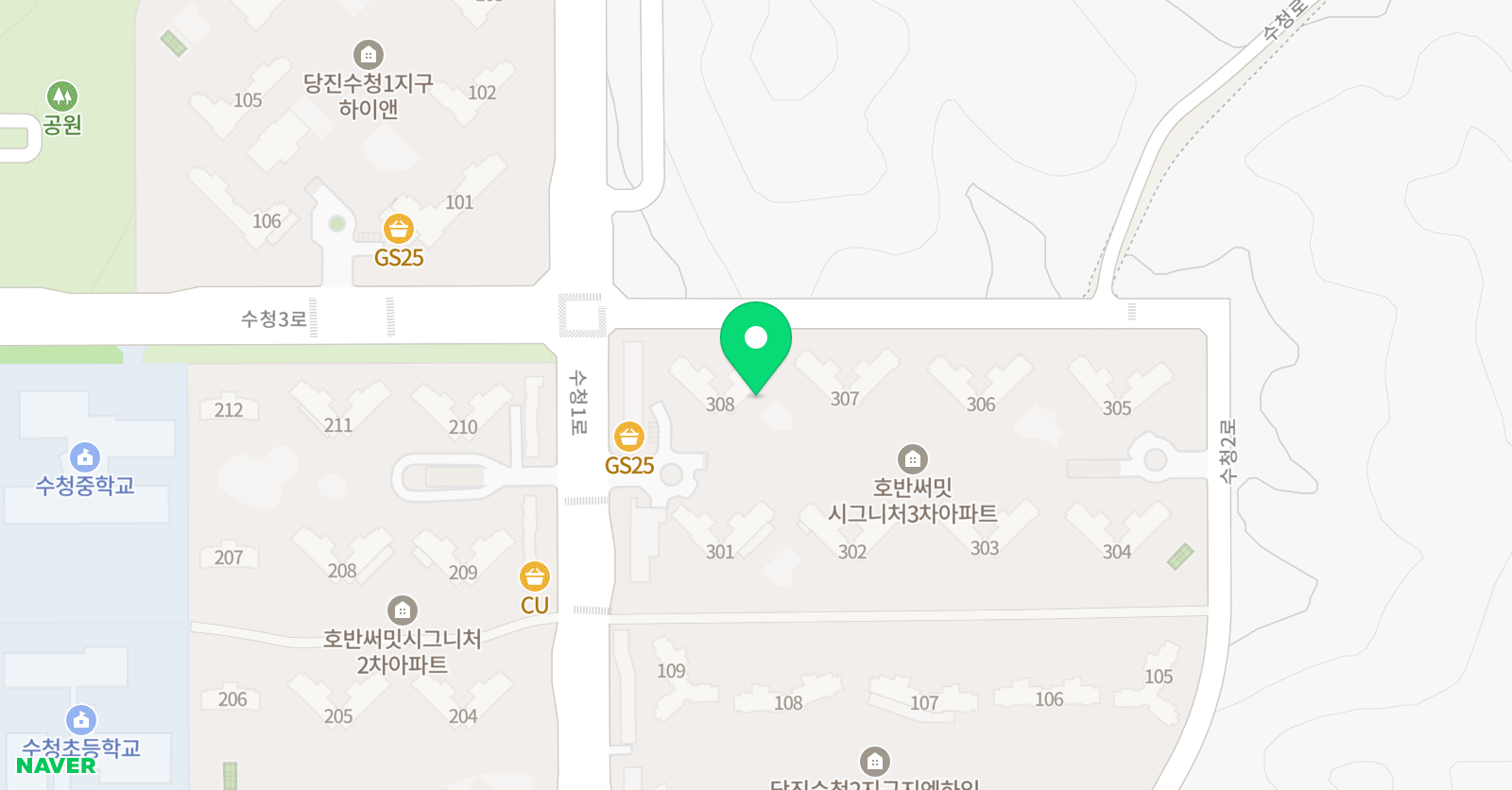 푸르넷 공부방 당진호반3차점 위치