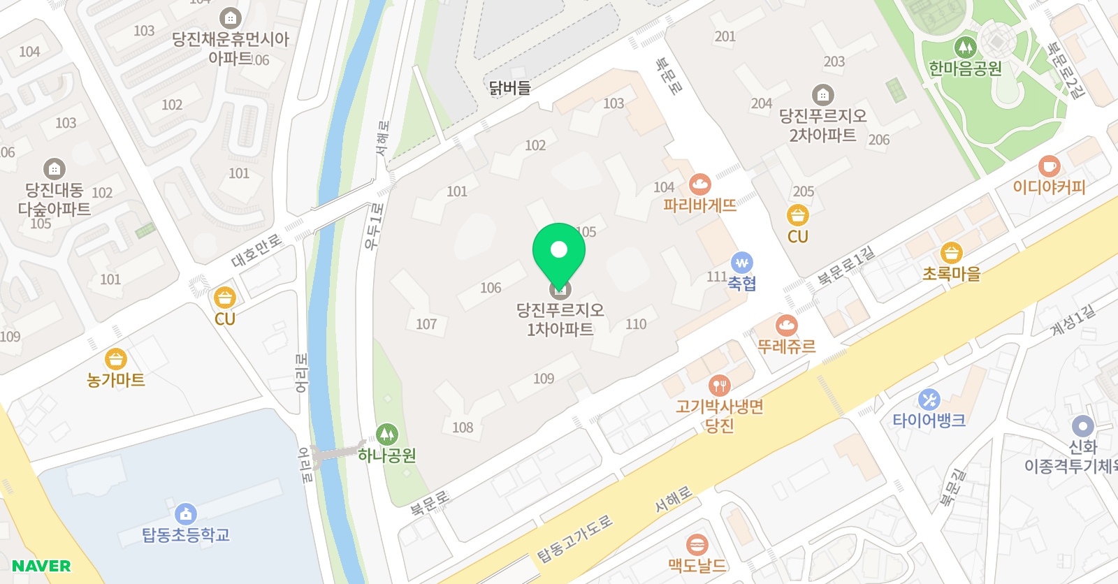 셀파우등생교실 당진읍내푸르지오제1교실 위치