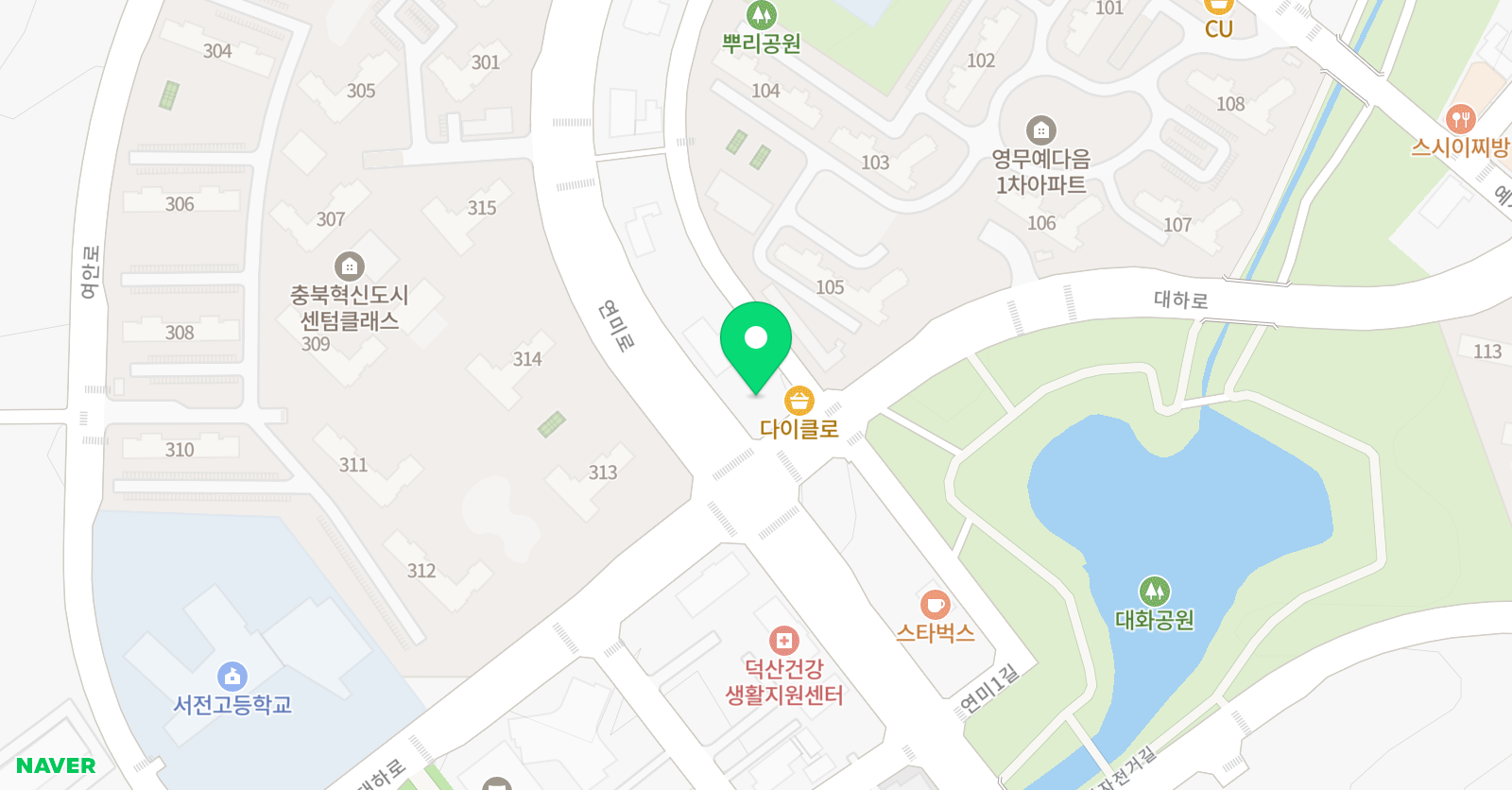 필통 입시전문학원 위치