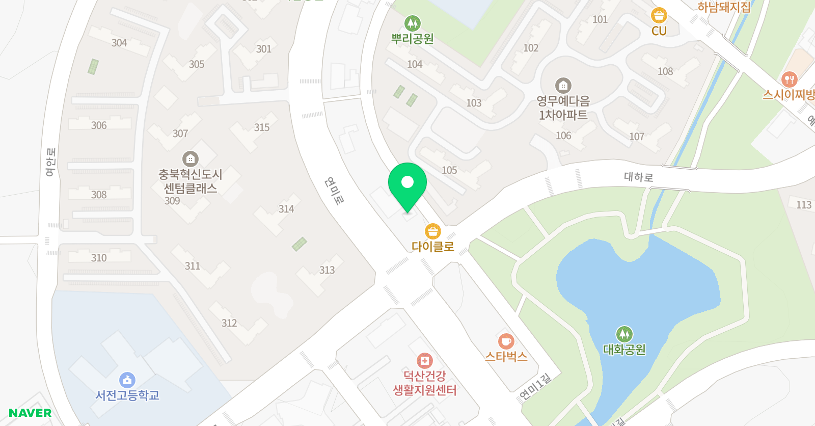 그리고 미술학원 진천점 위치