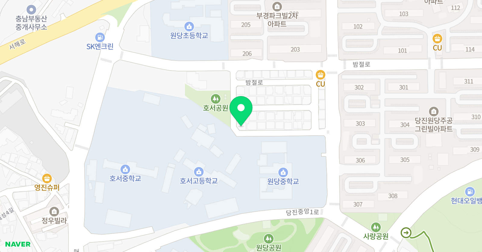 EiE고려대 어학원 당진원당캠퍼스 위치