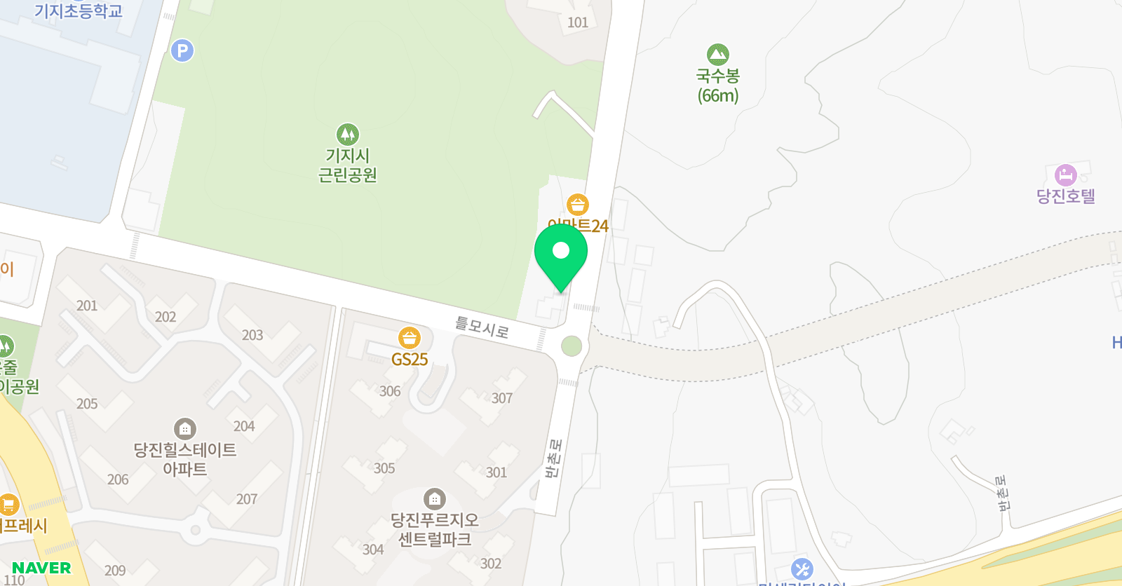 K진 댄스&점핑학원 위치