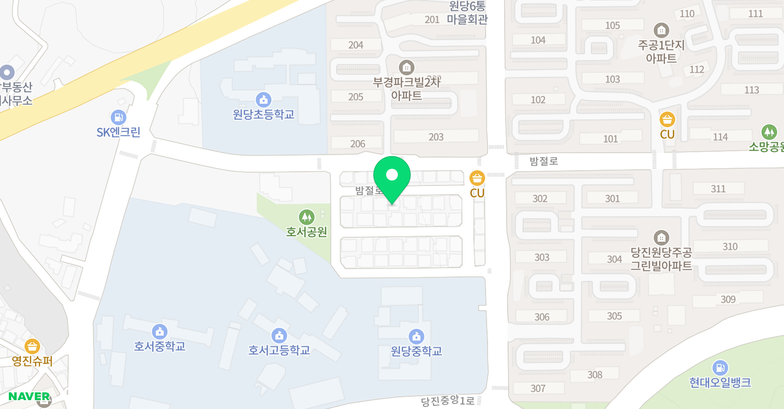 푸르미르 태권도장 당진점 위치
