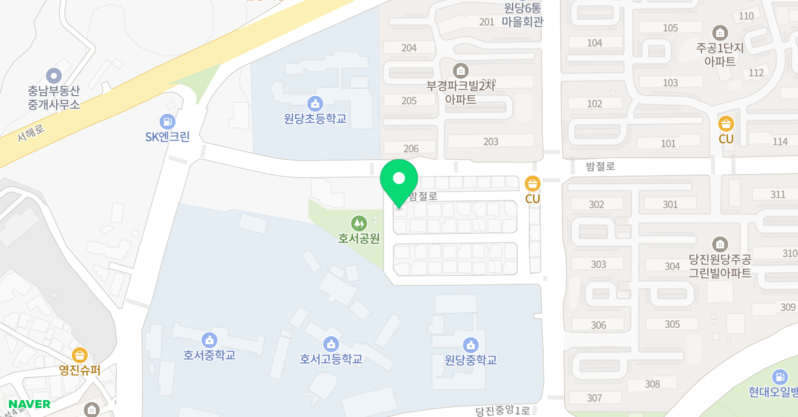 홍샘 국어논술 위치