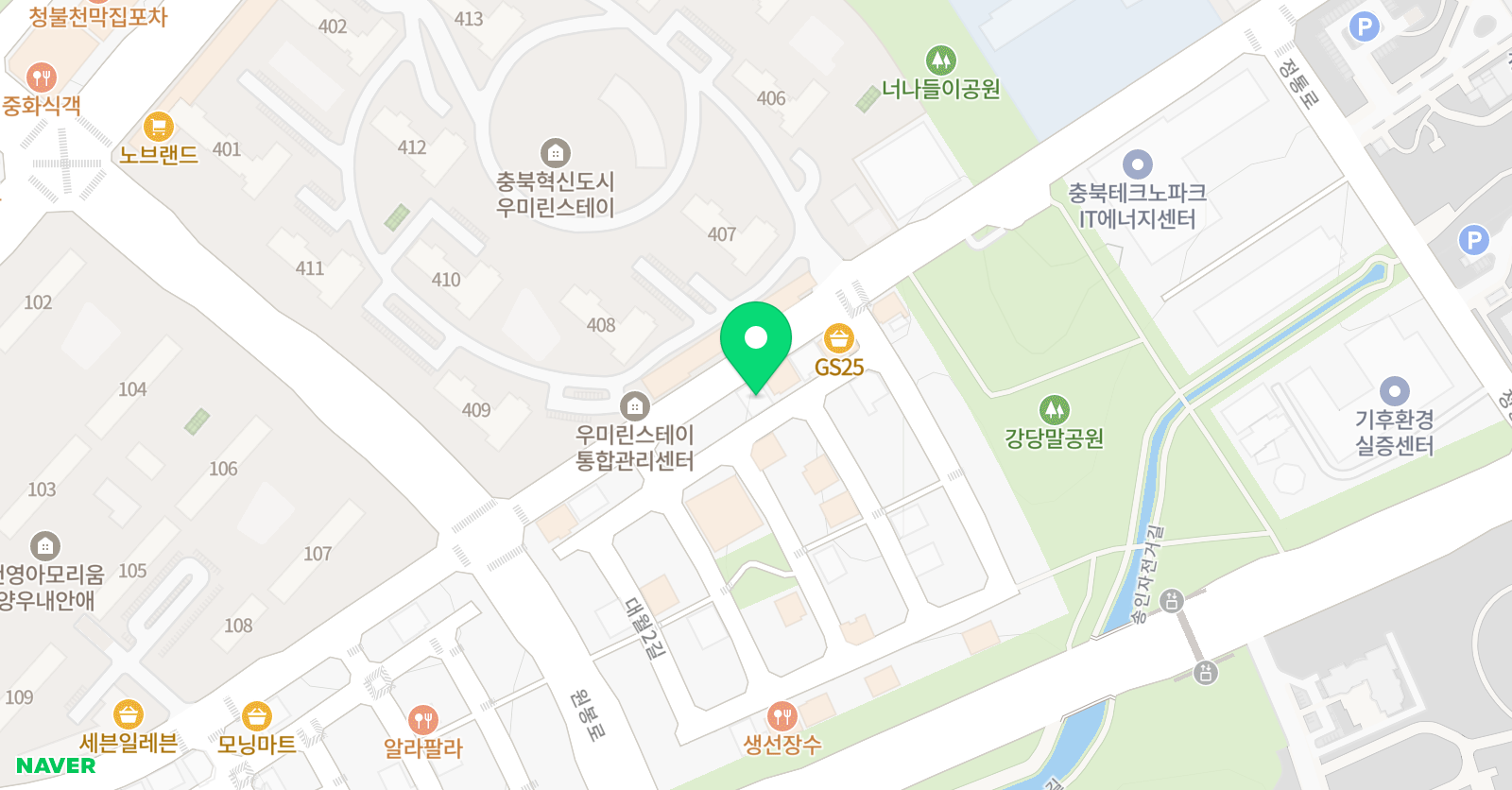 아이미아트미술학원 위치