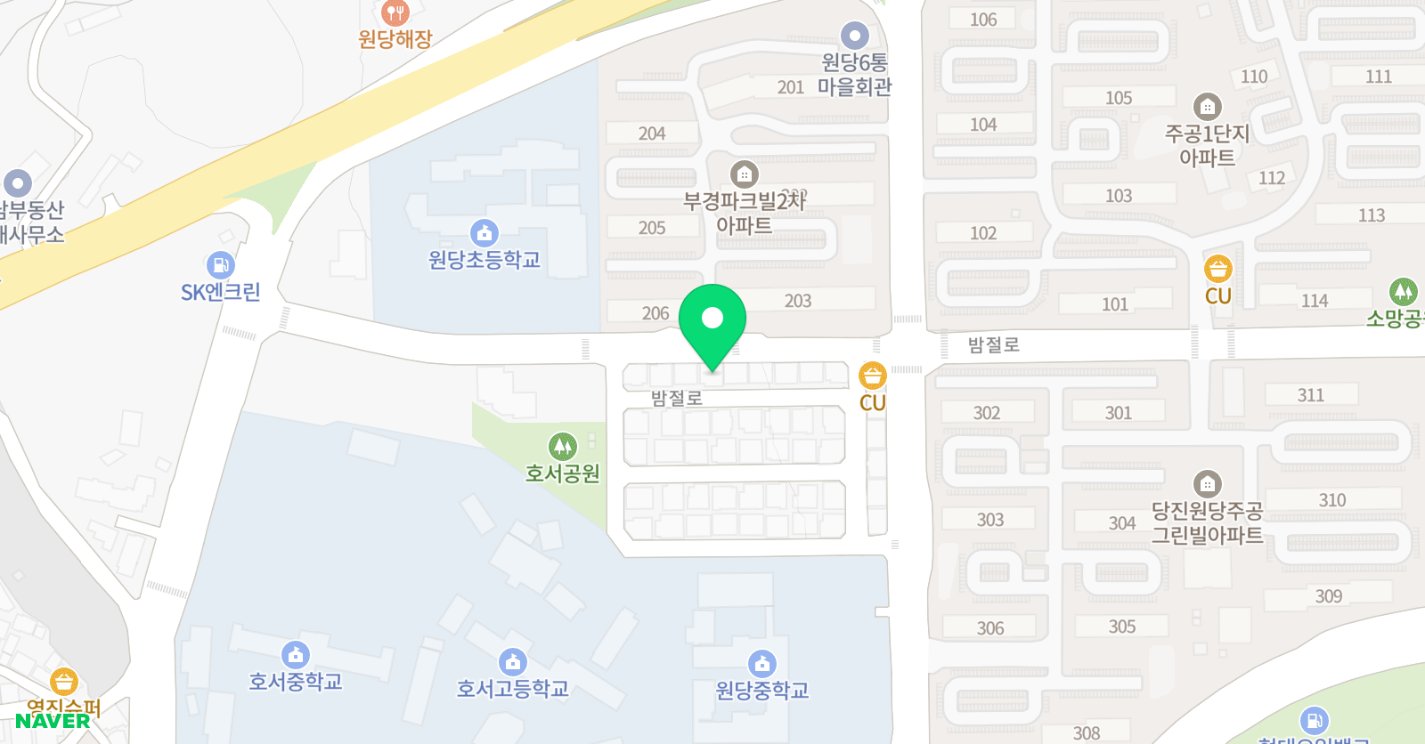 수학이랑&과학이랑 학원 원당 위치