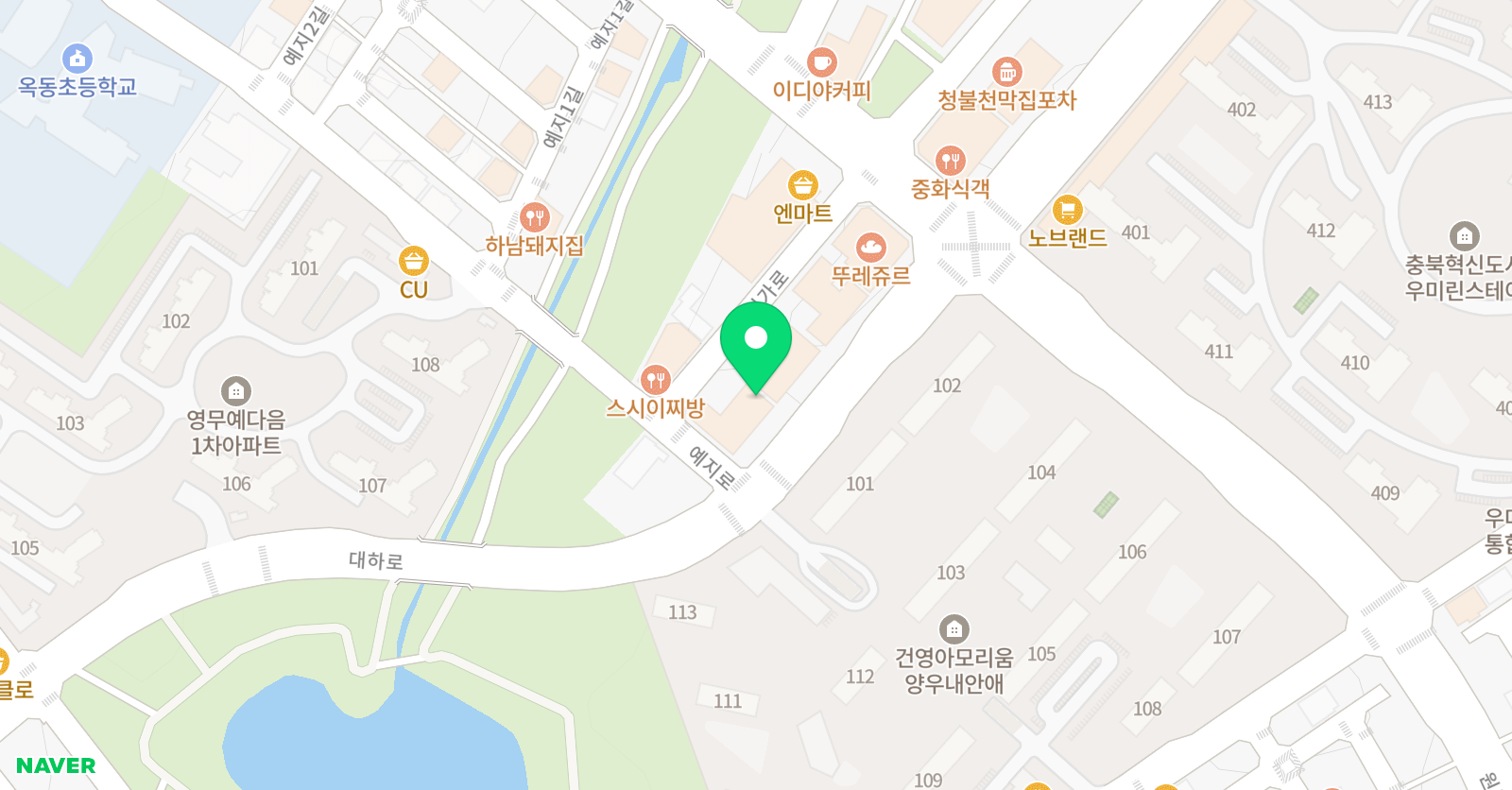 해랑 수학학원 위치