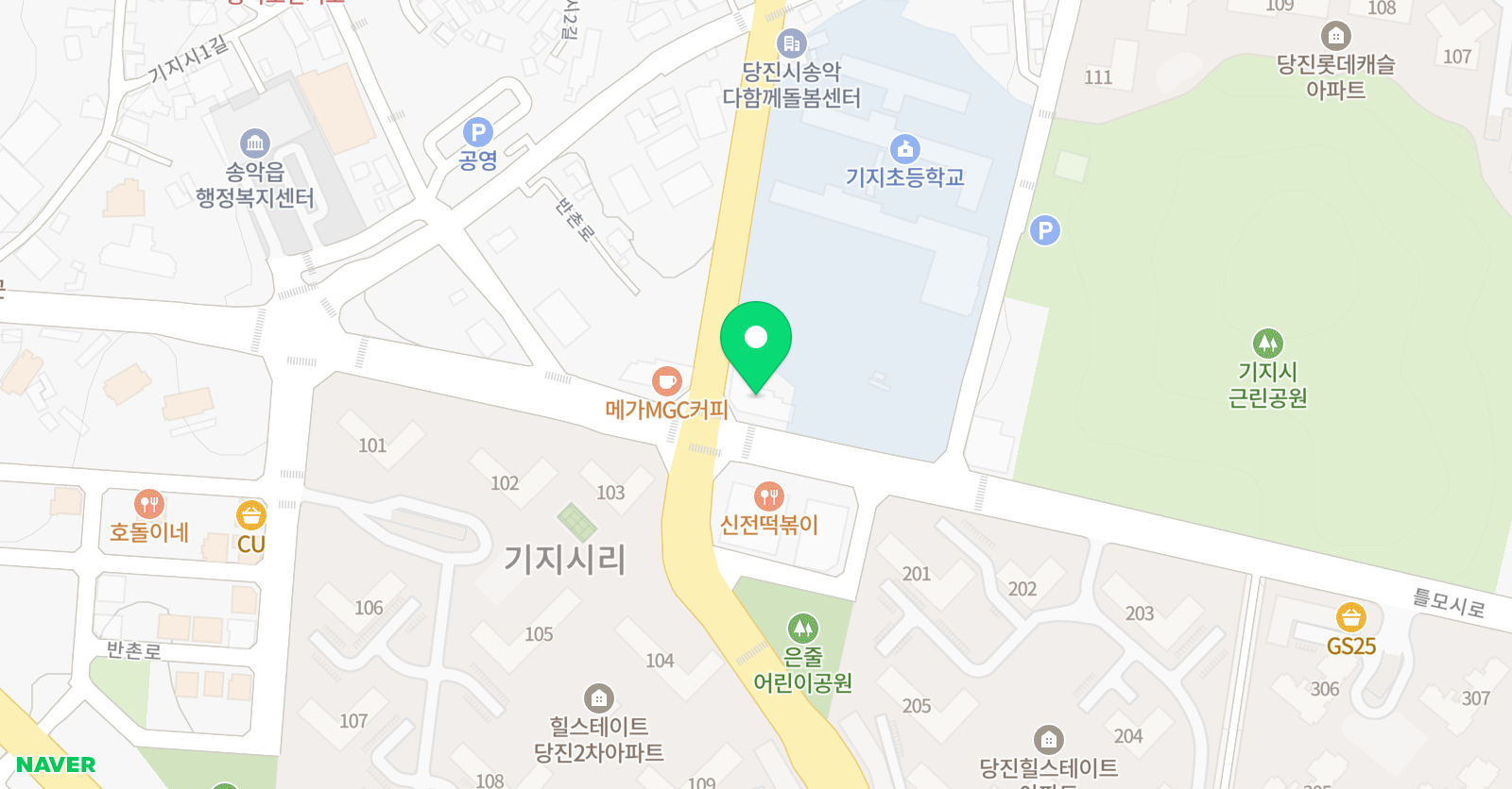 기지리얼 잉글리쉬어학원 위치