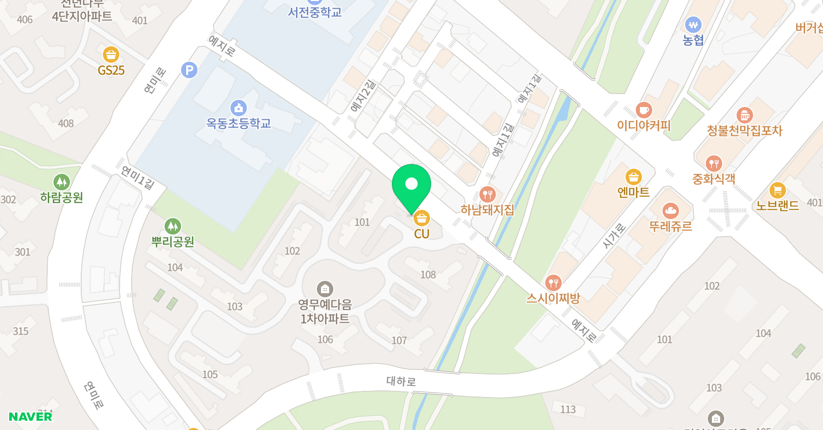 다다 미술 위치