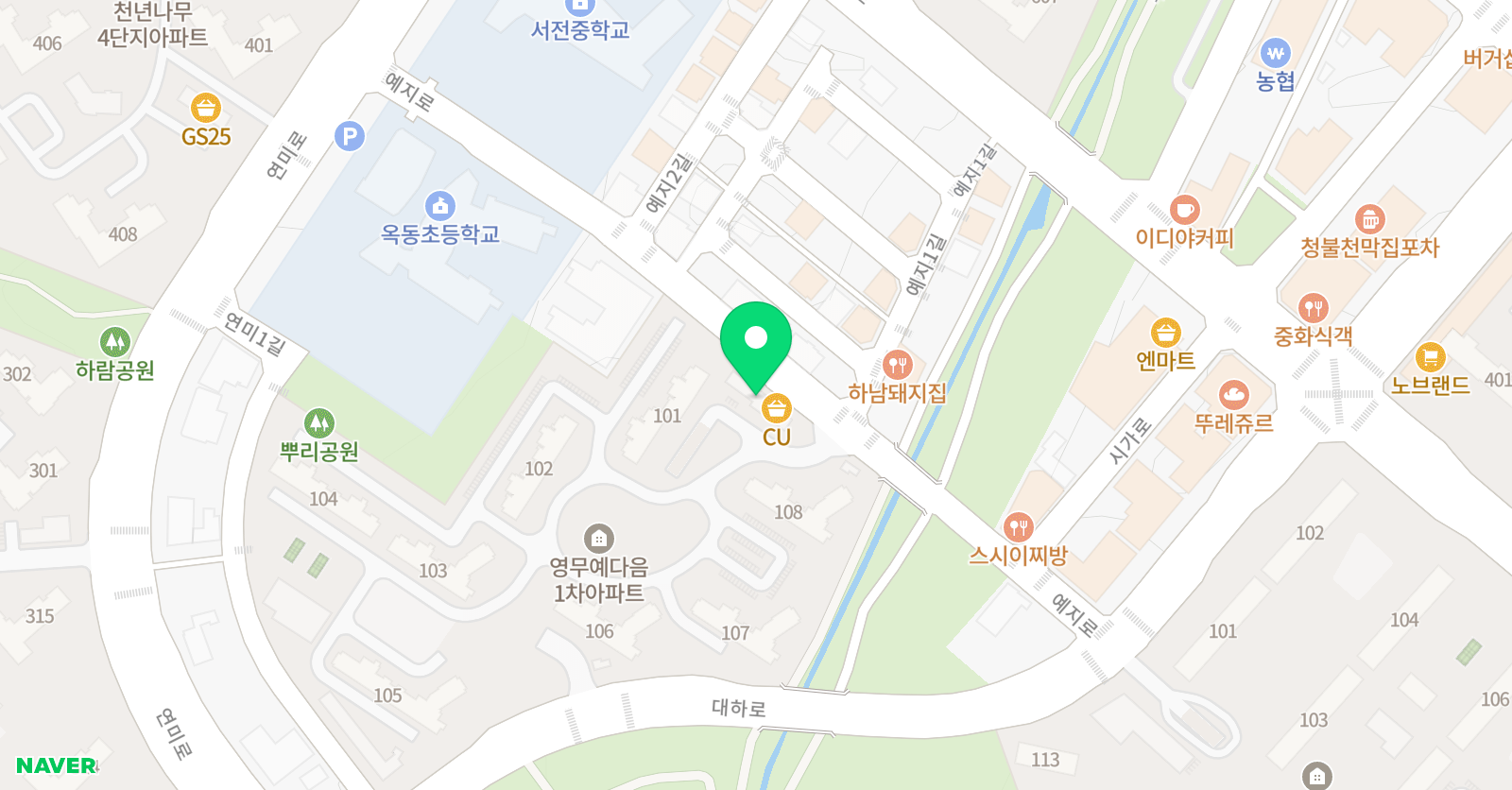 피아노숲 음악학원 위치