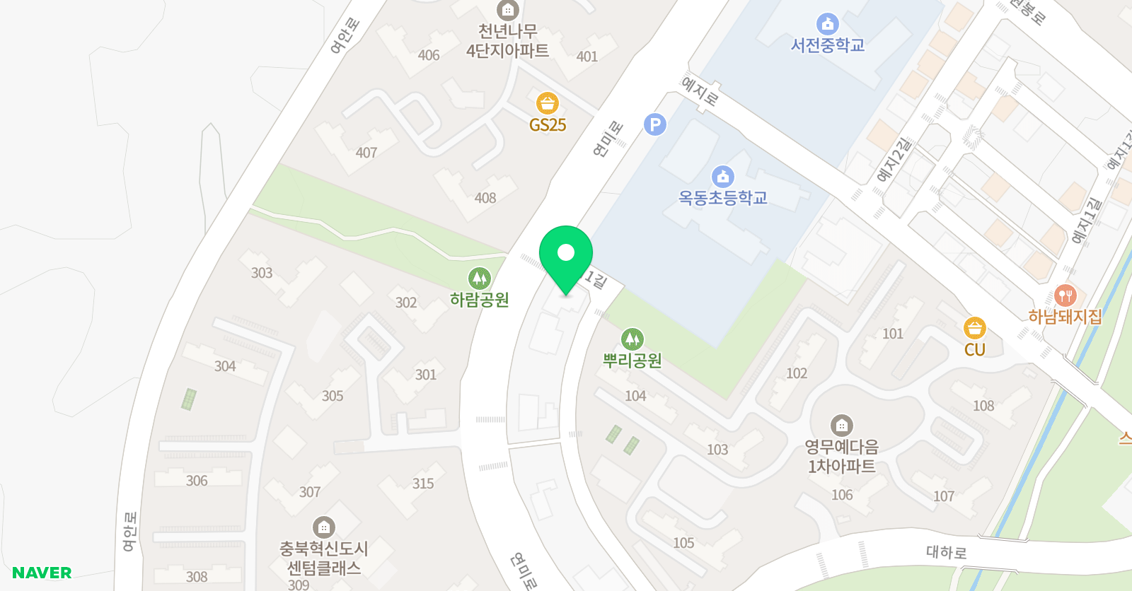 책통클럽 옥동센터 위치