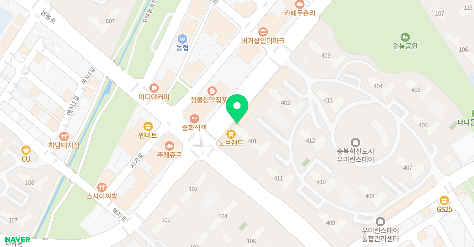봉실그림촌 미술학원 위치