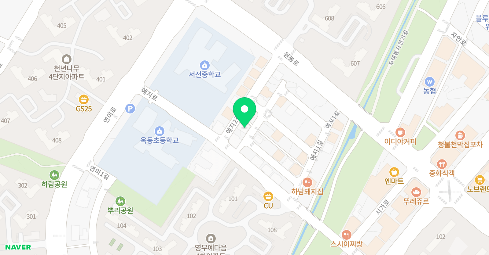 스마트 해법 영어수학 학원 진천혁신점 위치