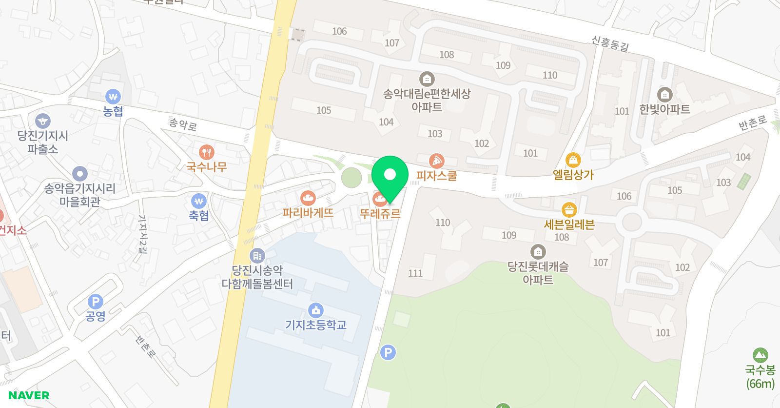 수알 학원 위치