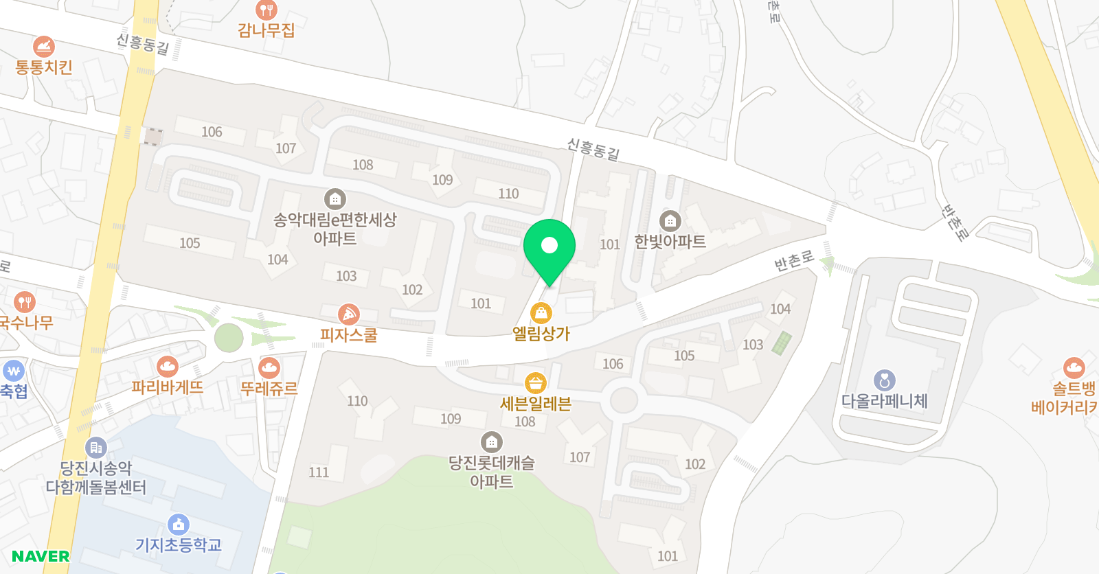 기지초 토킹스타 영어학원 위치