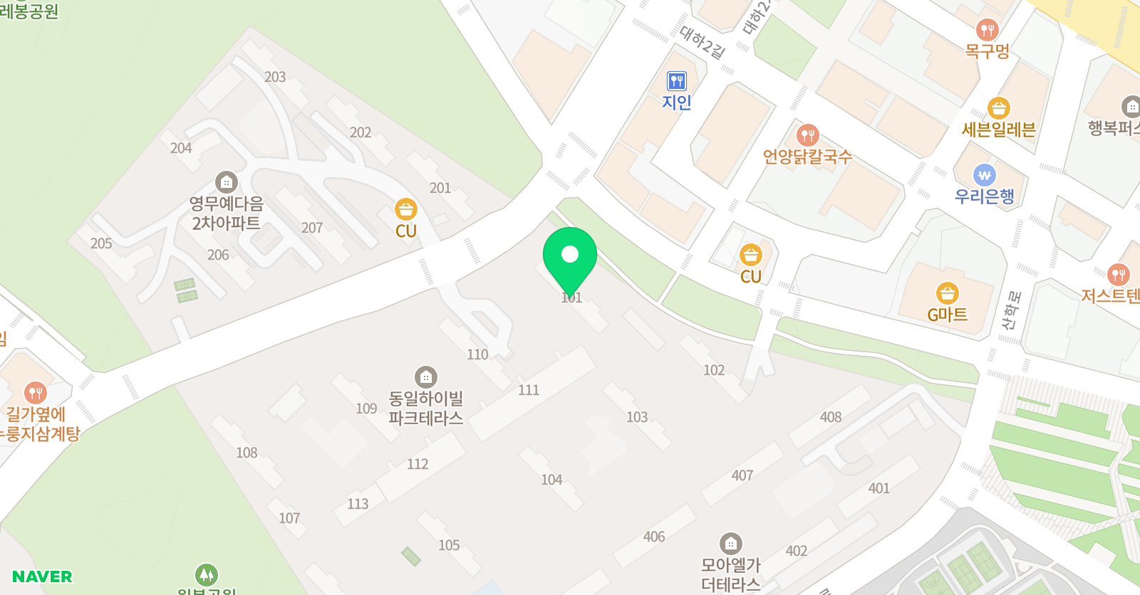 아소비 충북혁신동일하이빌점 위치