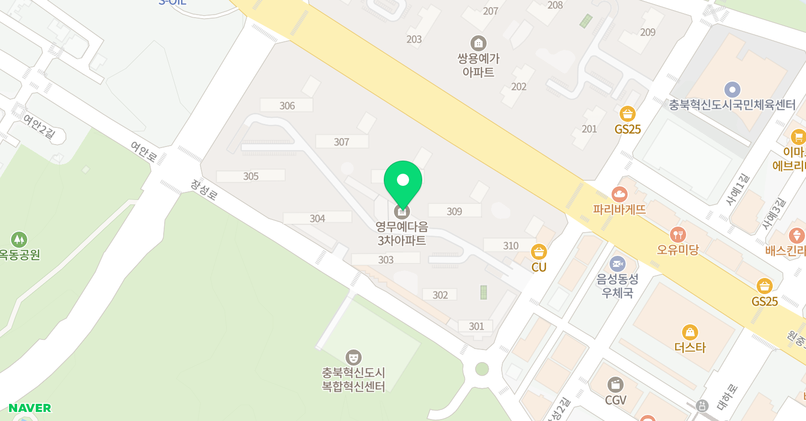 차이랑 중국어 음성맹동캠퍼스 위치