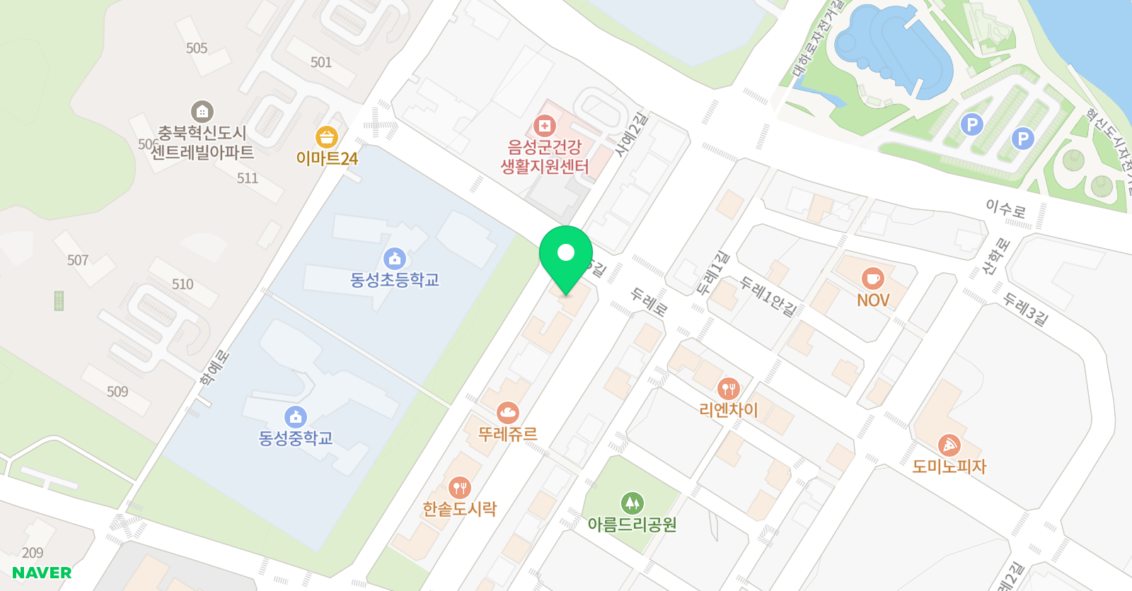 하늘소리 음악학원 위치