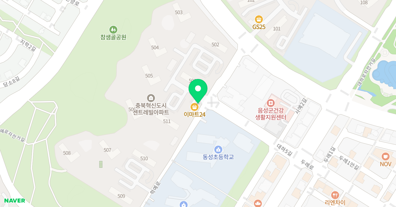 김쌤 보습학원 위치
