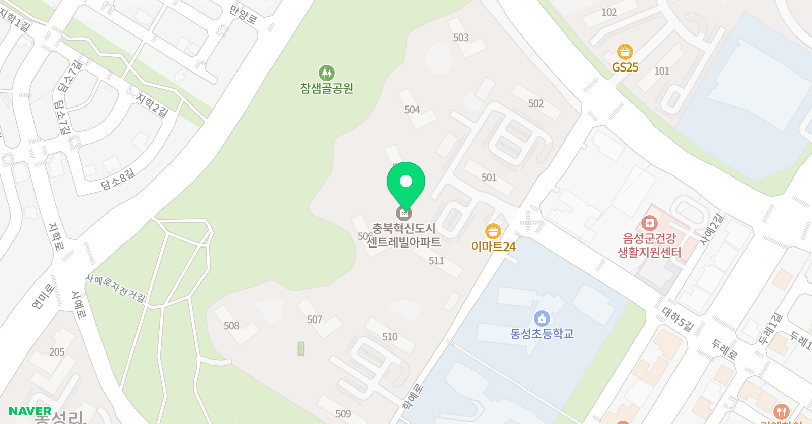책통클럽 독서논술학원 충북혁신동성점 위치
