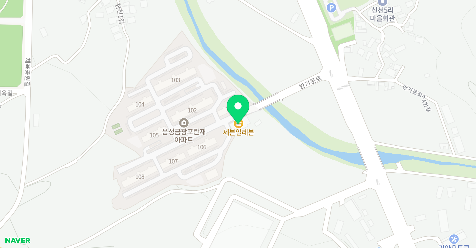 필통 입시전문학원 음성점 위치