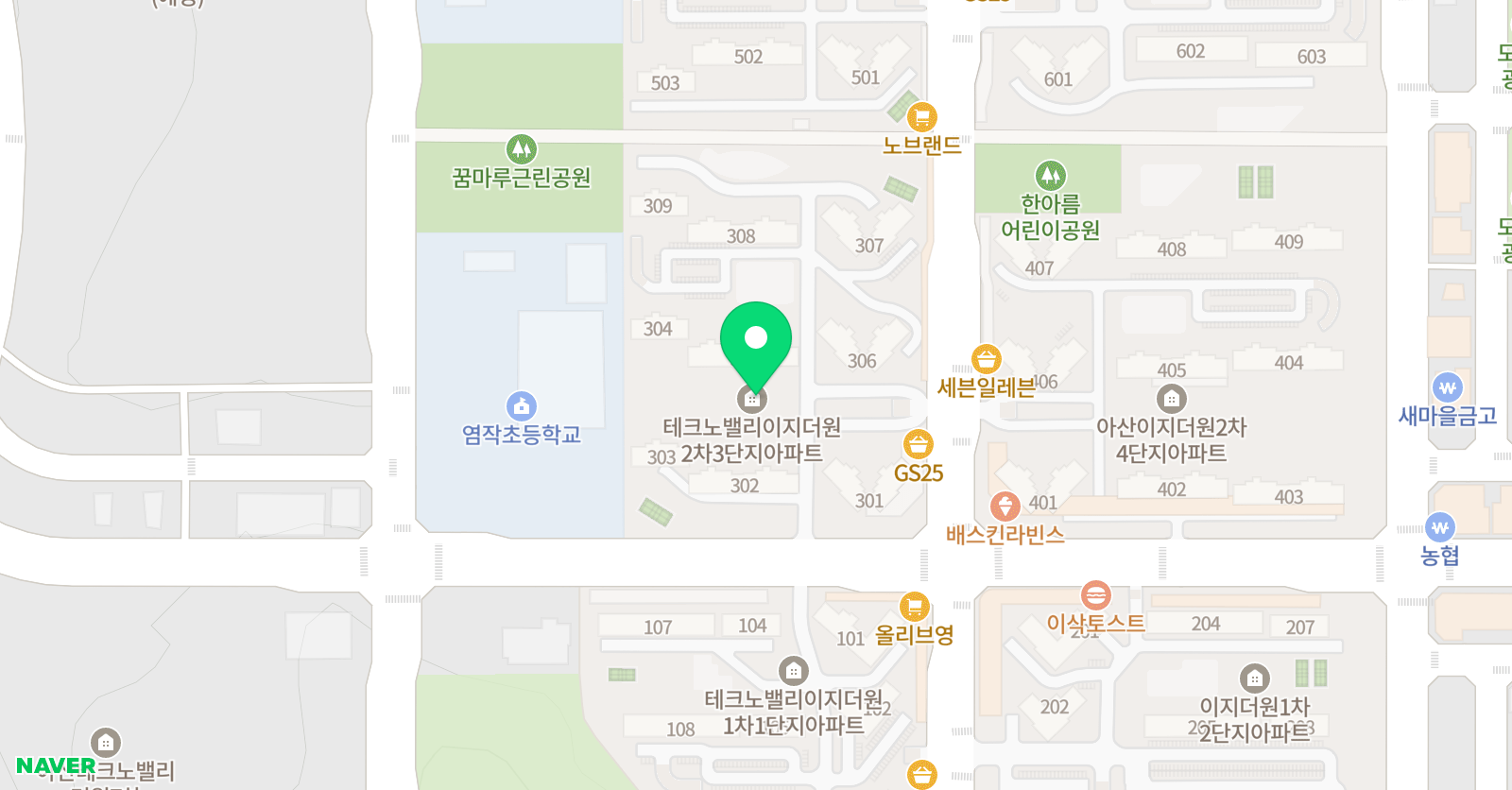 밸리 수학한글공부방 위치
