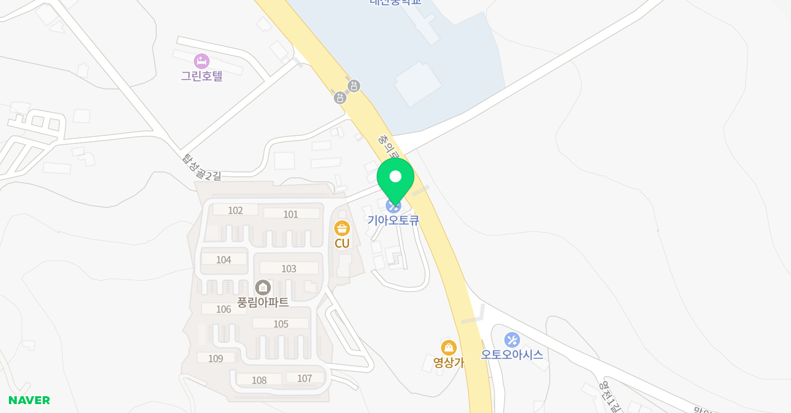 예술가마을 음악학원 위치