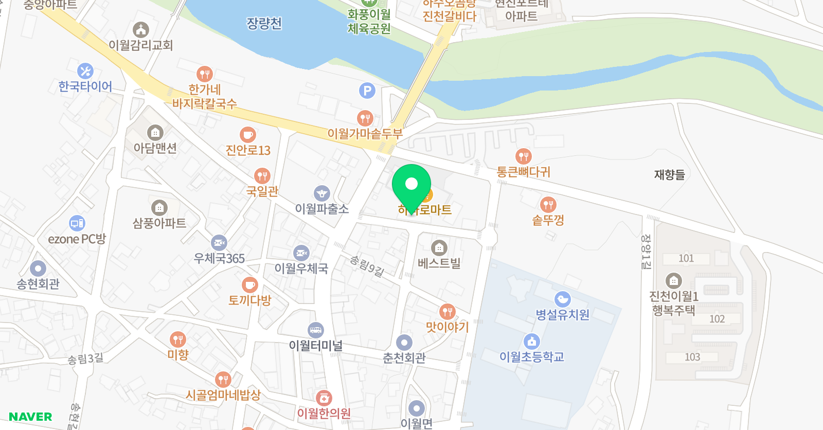이쌤 학원 위치